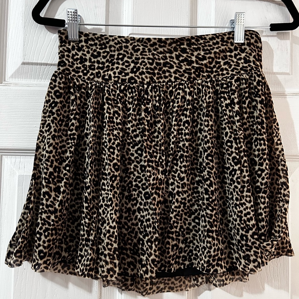 Express Leopard Print Skirt